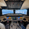 Bombbardier Jet Cockpit - Fine Art Aviation Photography by Dave Koch